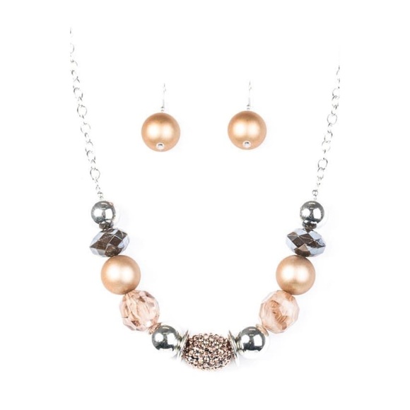 Brown + Copper Necklace, Earring, and Bracelet Set NWT Perfect Gift - Picture 15 of 16